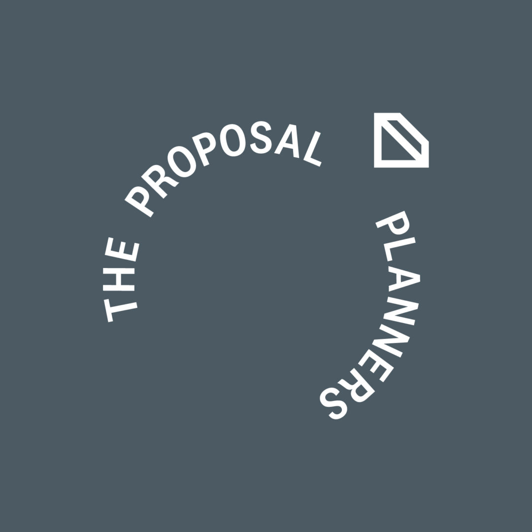 Proposal Planners typography logo diamond